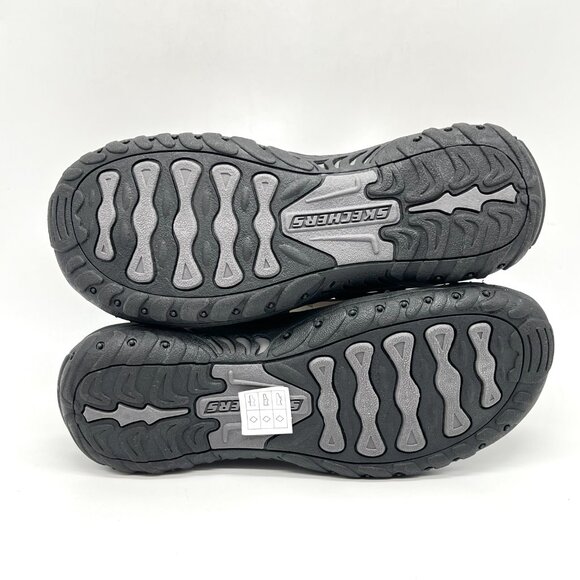 Skechers Womens‎ Size 7M Reggae Caribbean Black Slip On Sandals Shoes - Picture 9 of 12